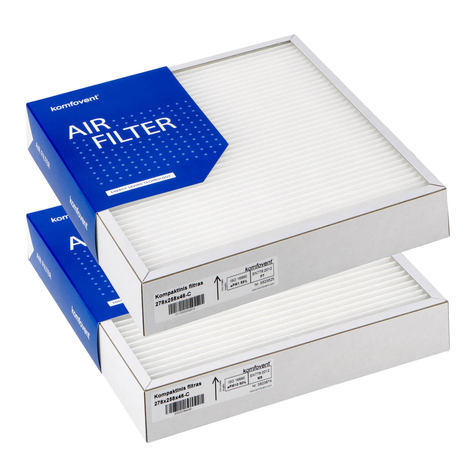 Komfovent Domekt R 250-400 F C6 Filtersatz M5+F7 (Original) 278x258x46