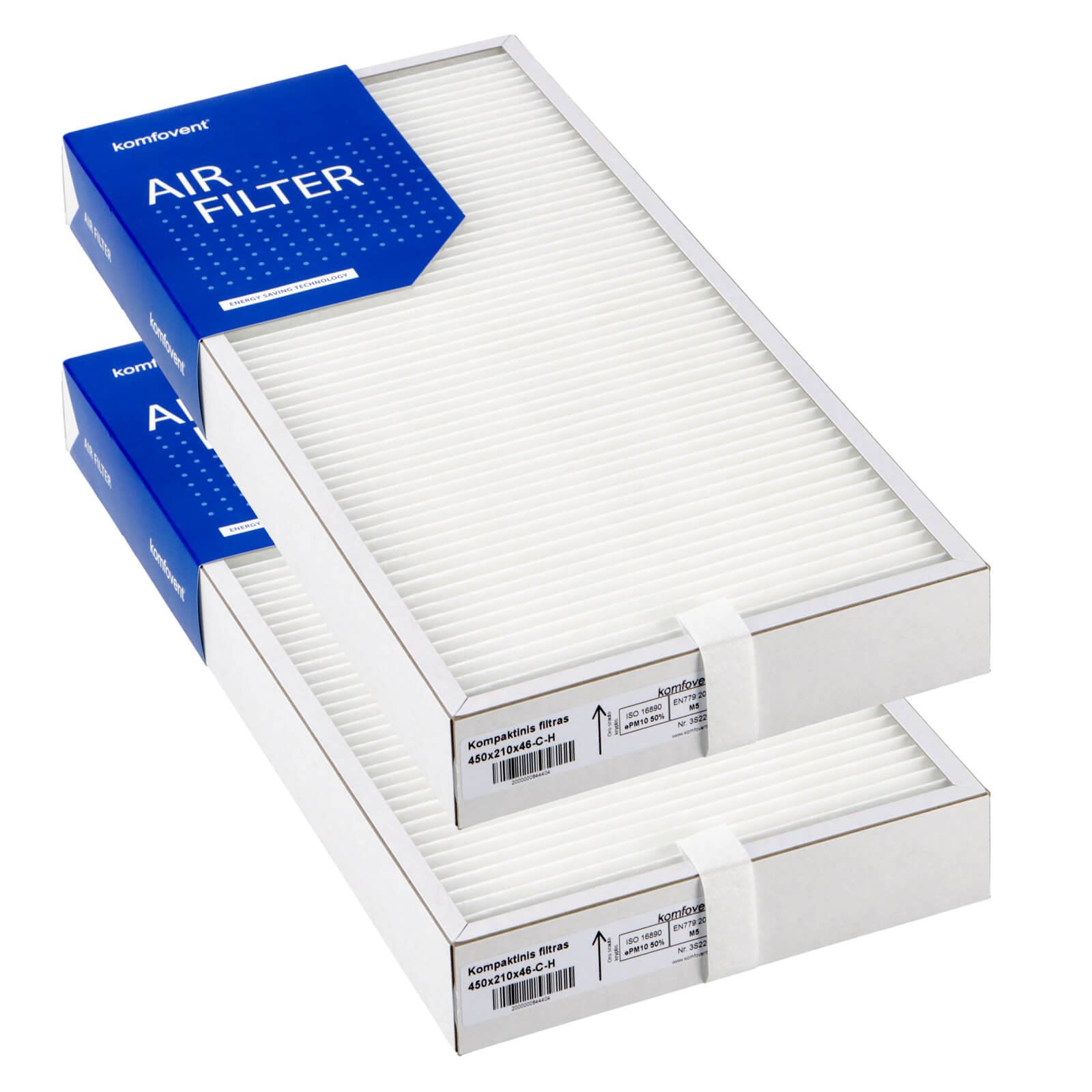 Komfovent Domekt R 400 V C6 filterset M5+M5 (origineel) 450x210x46