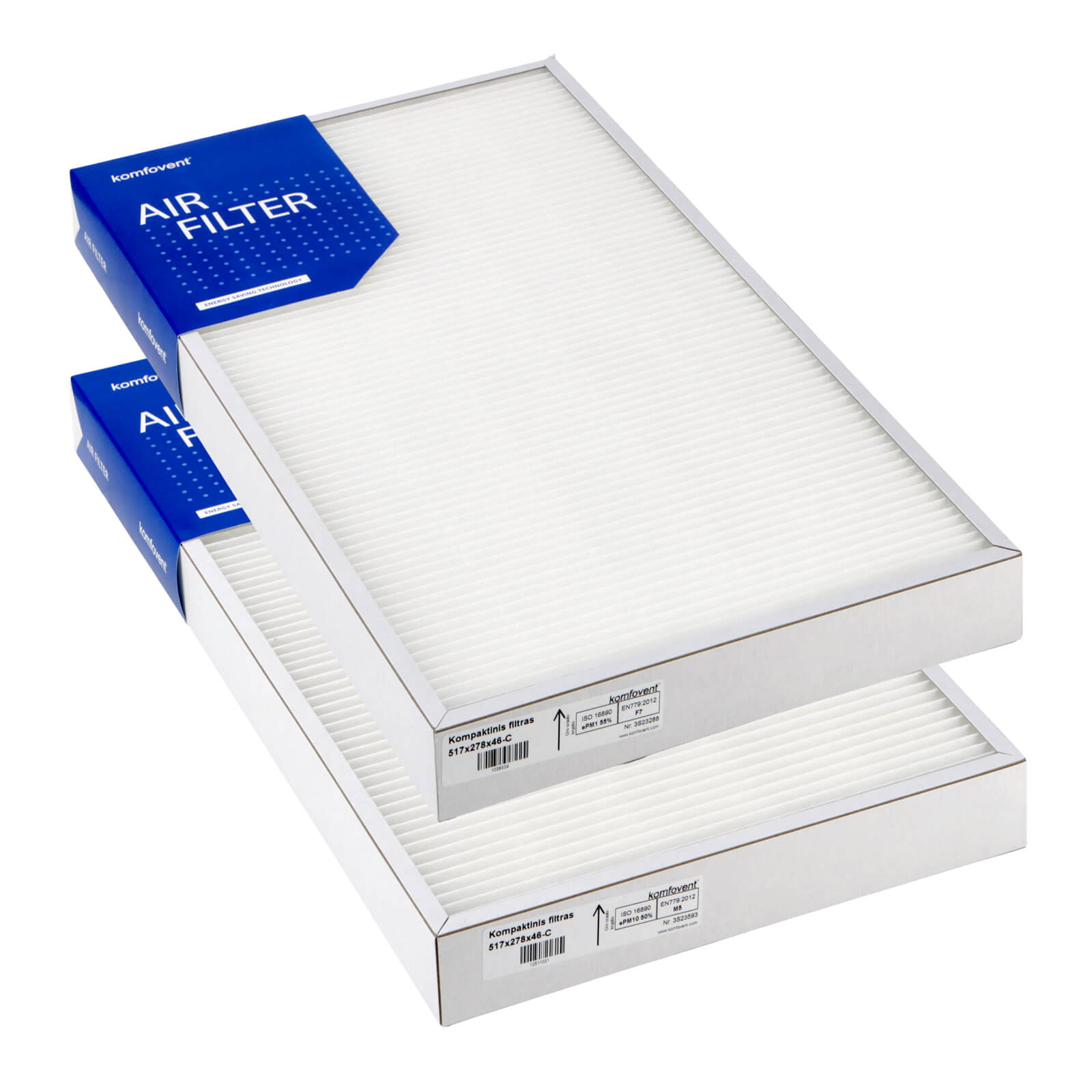 Komfovent Domekt R 450 V C6M Filtersatz M5+F7 (Original) 517x278x46