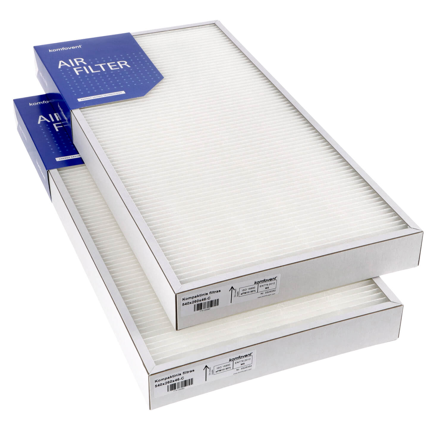 Komfovent Domekt R 500-700-900 VH C6-C6M Filtersatz M5+M5 (Original) 540x260x46