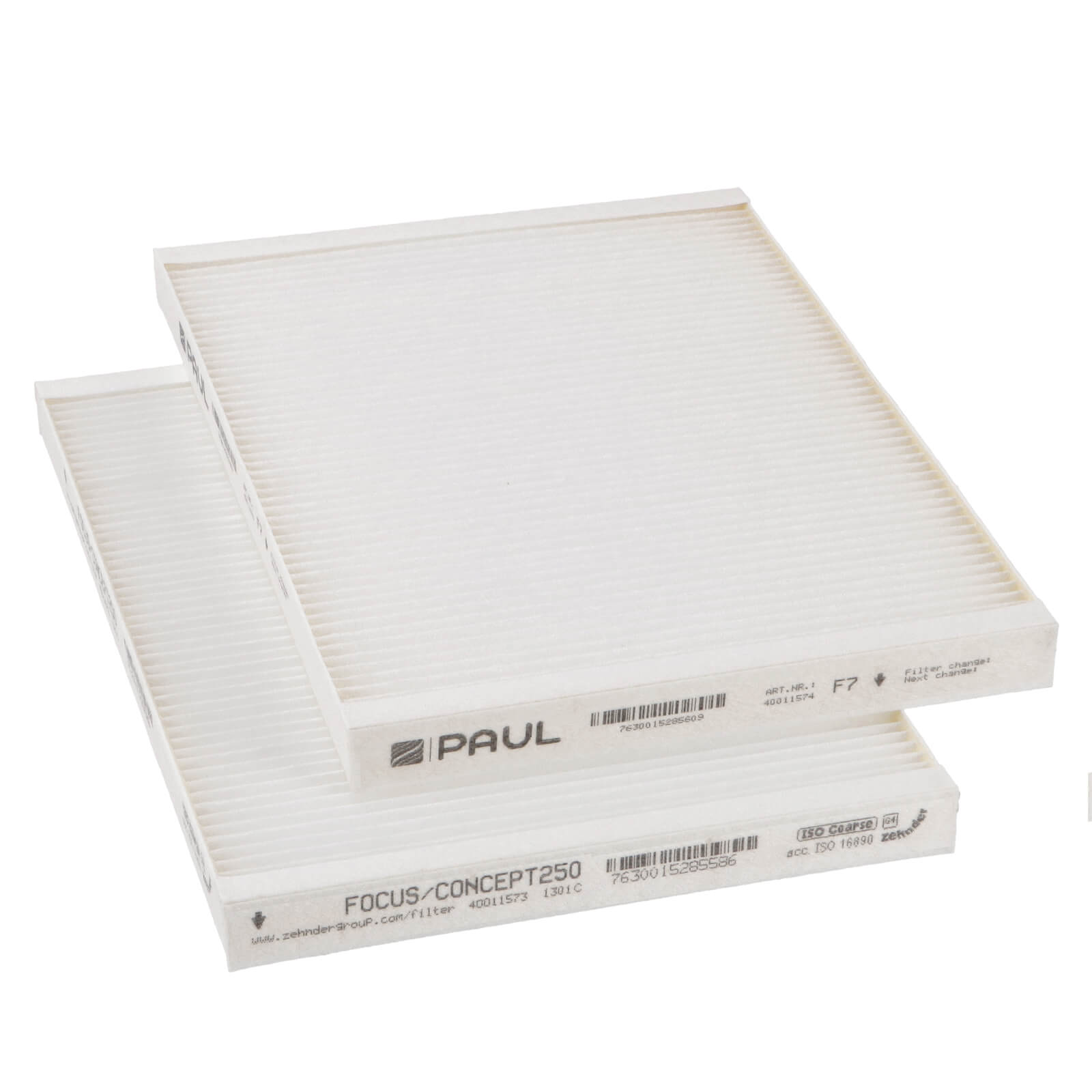 Paul Focus 200 Filtersatz G4+F7 (Original) 275x187x20