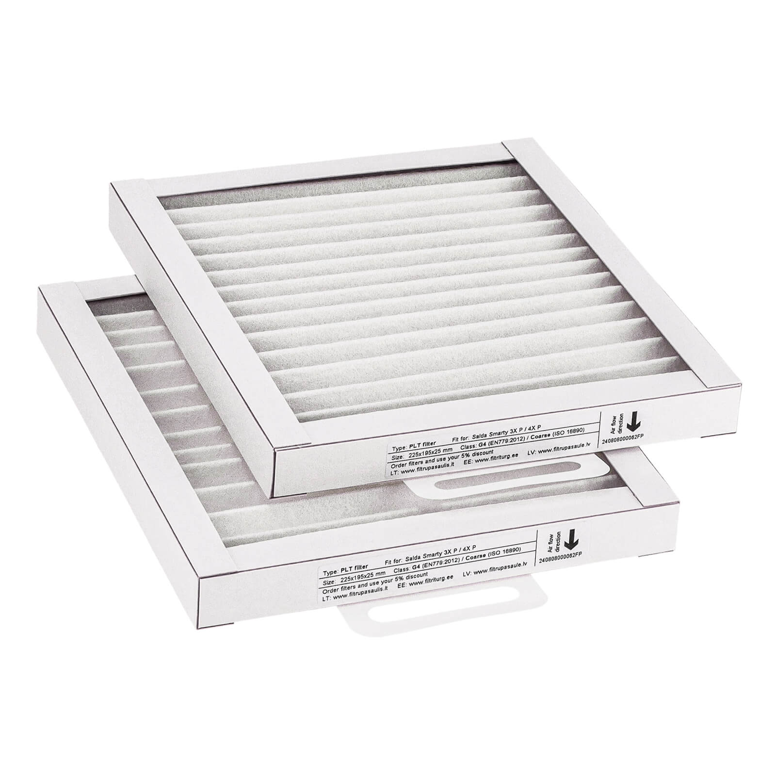 Salda Smarty 3X P - 4X P Filtersatz G4+G4 (Hausmarke) 225x195x25