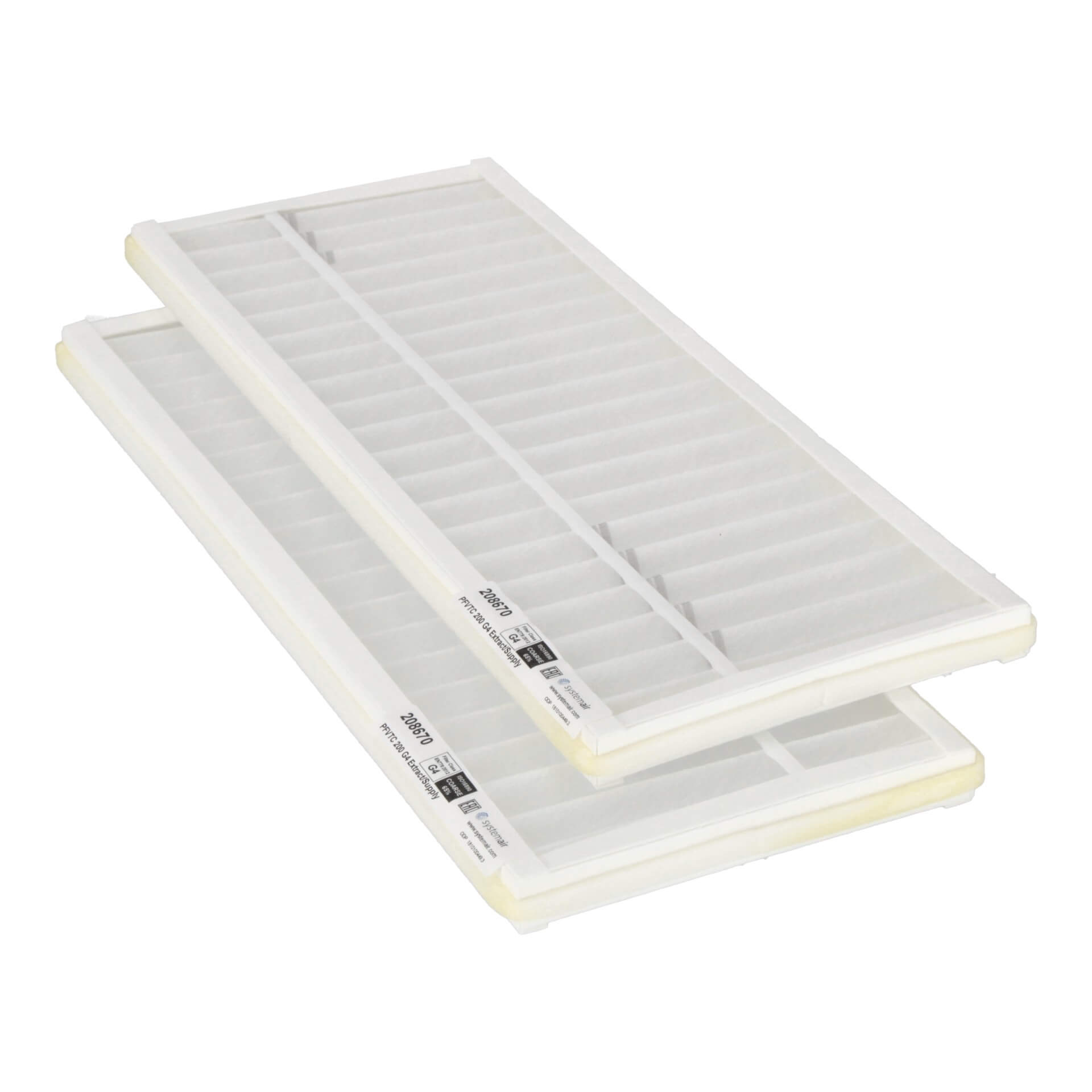 Systemair Save VTC 200 (PF) Filtersatz G4+G4 (Original) 508x208x24